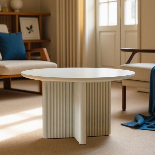 Jura - Table basse ronde en bois ø80cm