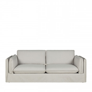 Carlin - Canapé 3 places entièrement déhoussable en tissu