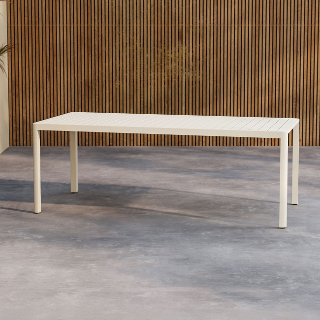 Giardini - Table à manger de jardin 8 personnes en aluminium