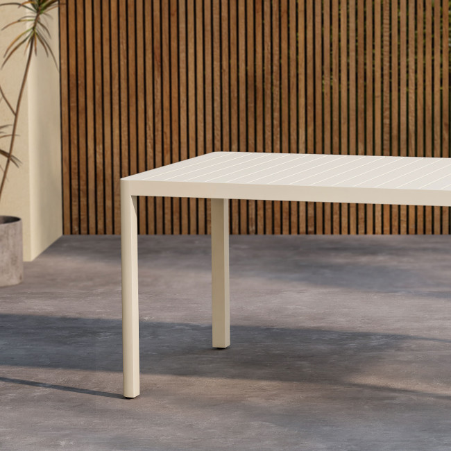 Giardini - Table à manger de jardin 8 personnes en aluminium