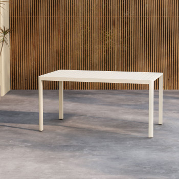 Giardini - Table à manger de jardin 4 personnes en aluminium