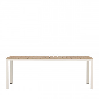 Etna - Table à manger de jardin 8 personnes en aluminium