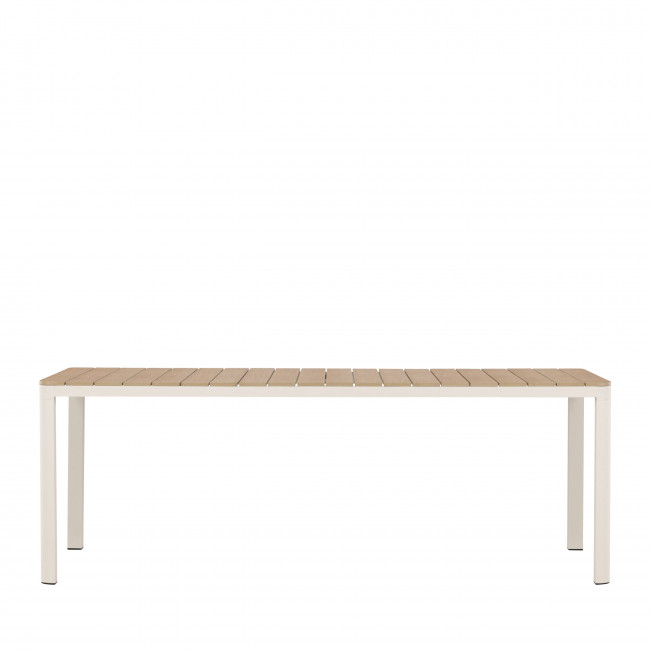 Etna - Table à manger de jardin 8 personnes en aluminium