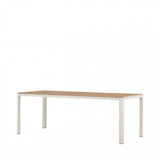 Etna - Table à manger de jardin 8 personnes en aluminium