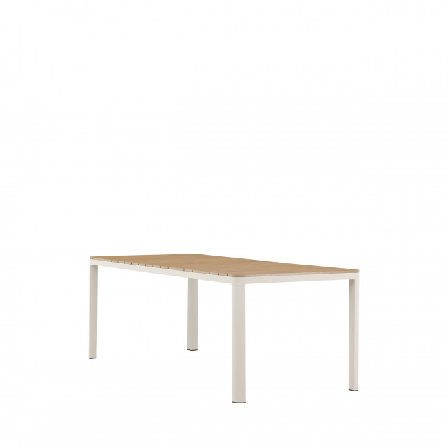 Etna - Table à manger de jardin 8 personnes en aluminium