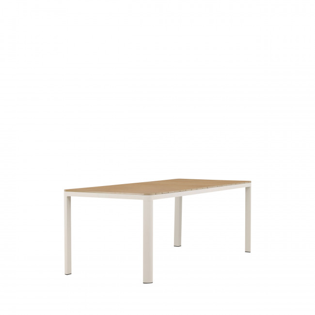 Etna - Table à manger de jardin 8 personnes en aluminium