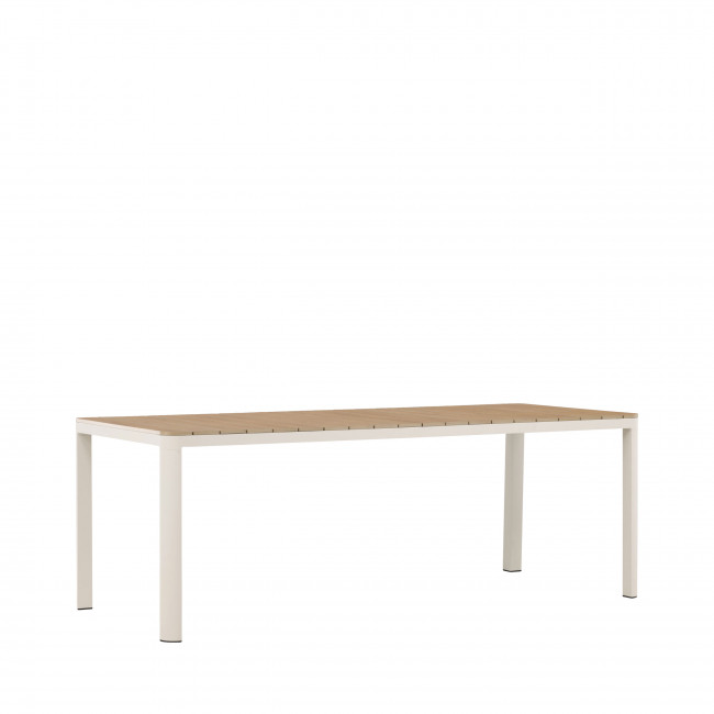 Etna - Table à manger de jardin 8 personnes en aluminium