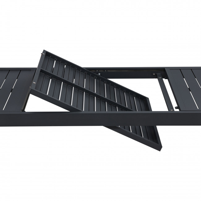 Capo - Table à manger de jardin extensible 10 personnes en aluminium