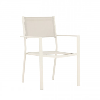 Copacabana - Lot de 2 chaises de jardin en aluminium
