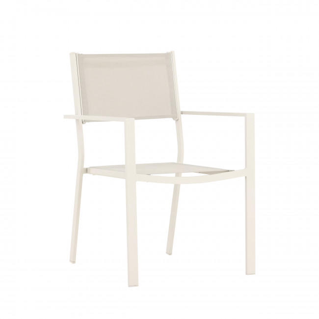 Copacabana - Lot de 2 chaises de jardin en aluminium