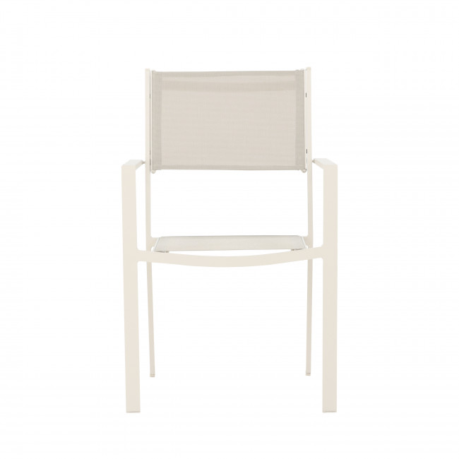 Copacabana - Lot de 2 chaises de jardin en aluminium