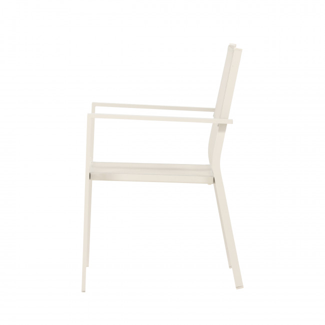 Copacabana - Lot de 2 chaises de jardin en aluminium