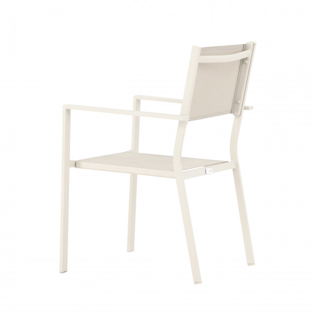 Copacabana - Lot de 2 chaises de jardin en aluminium