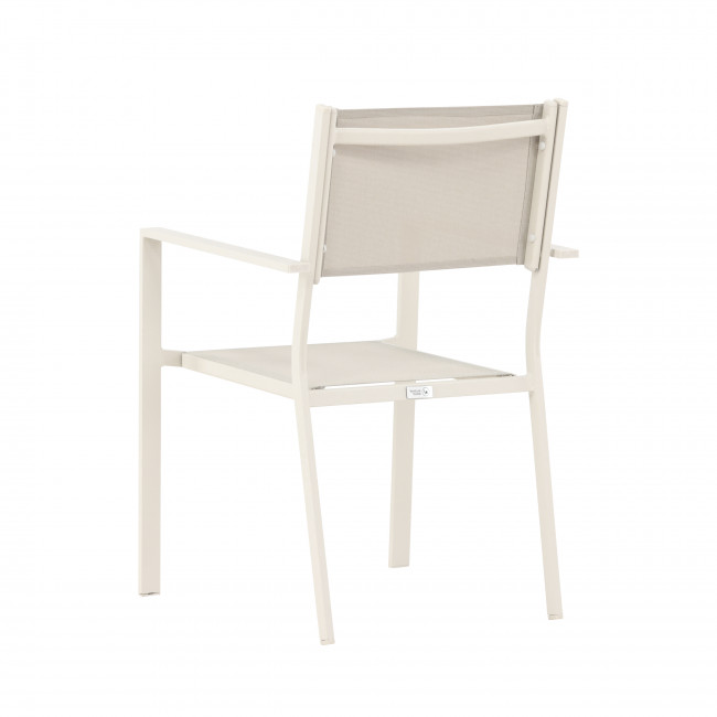 Copacabana - Lot de 2 chaises de jardin en aluminium