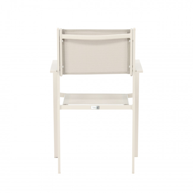 Copacabana - Lot de 2 chaises de jardin en aluminium