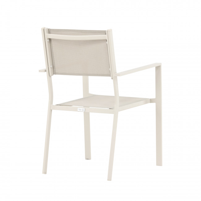 Copacabana - Lot de 2 chaises de jardin en aluminium