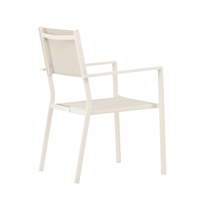 Copacabana - Lot de 2 chaises de jardin en aluminium