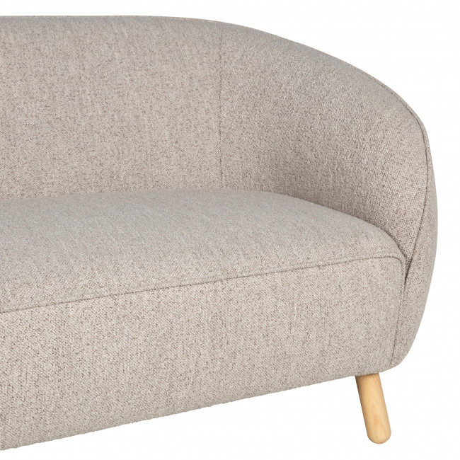 Sinclair - Canapé 3 places en tissu bouclette