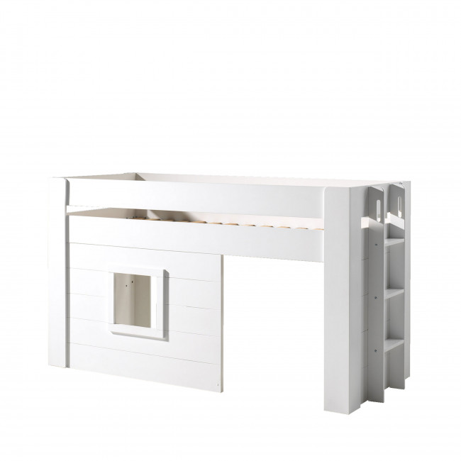 Tino - Lit enfant mezzanine en bois 90x200cm