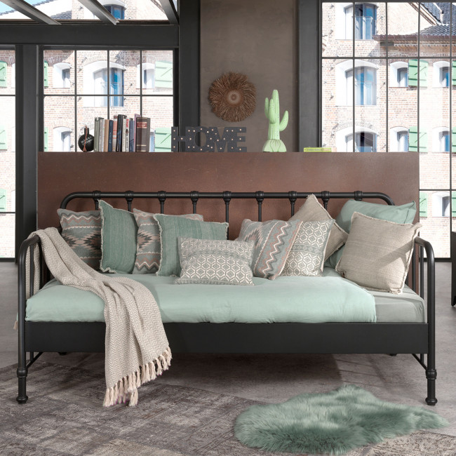 Atticora - Lit enfant banquette en métal 90x200cm