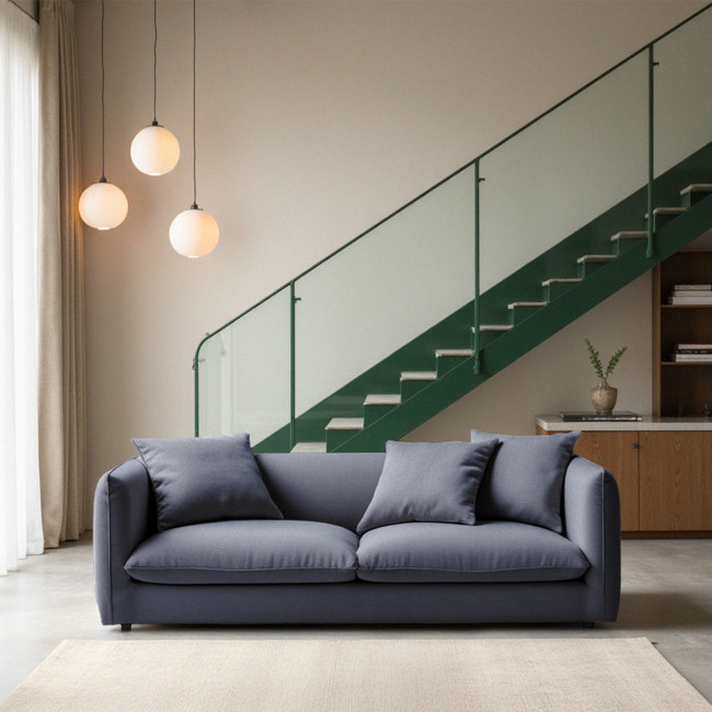 Popi - Canapé convertible 3 places en tissu