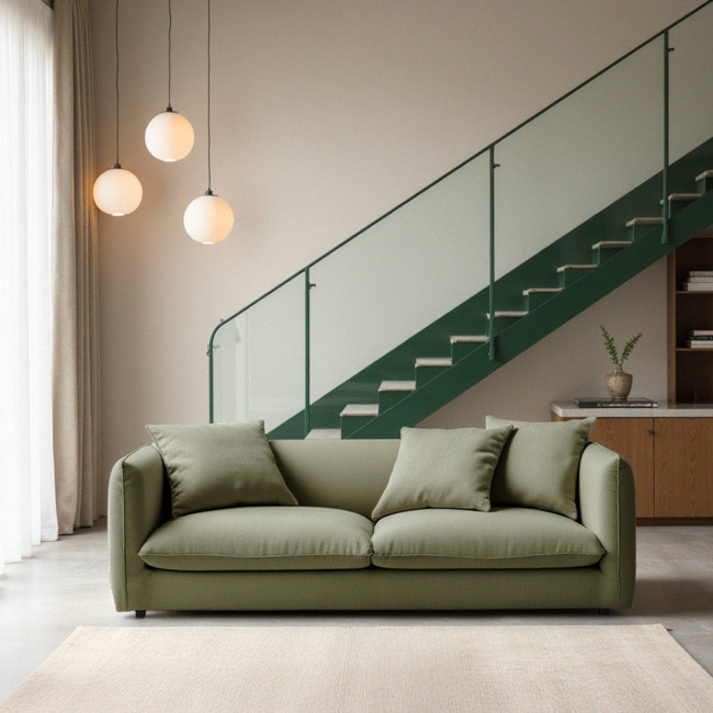 Popi - Canapé 3 places en tissu