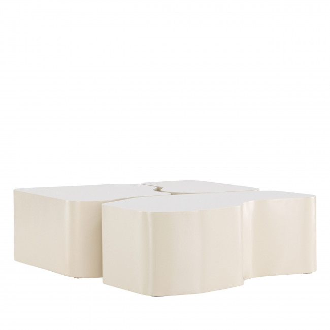 Norland - Table basse organique en bois 92x70cm