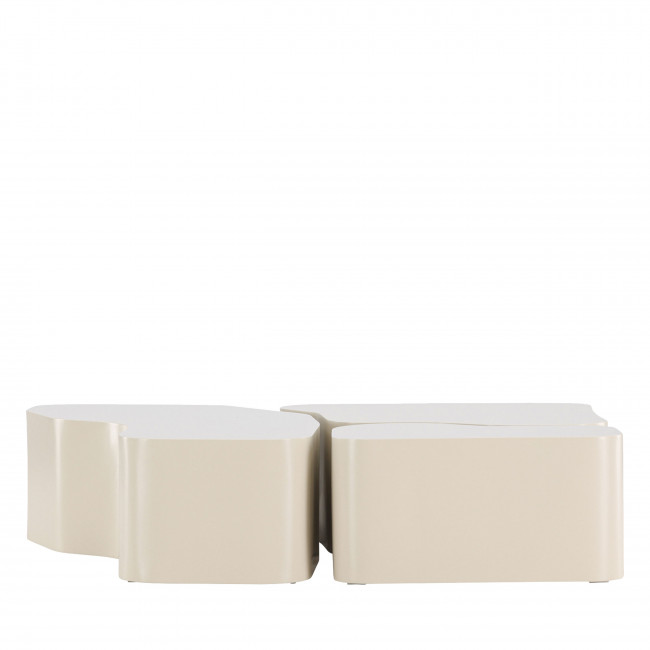 Norland - Table basse organique en bois 92x70cm