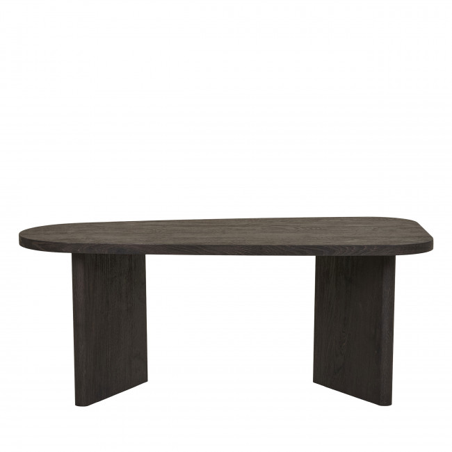 Melo - Table basse organique en bois 100x50cm