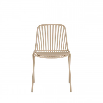 Branson - Lot de 4 chaises de jardin en plastique 