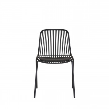 Branson - Lot de 4 chaises de jardin en plastique 