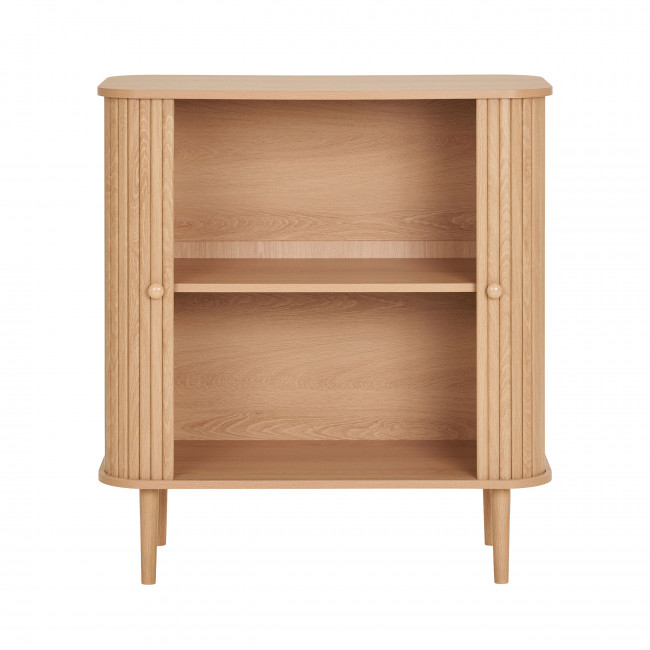 Nikko - Buffet 2 portes coulissantes en bois H87cm