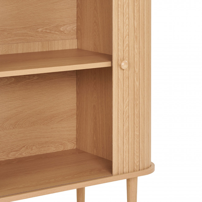 Nikko - Buffet 2 portes coulissantes en bois H87cm