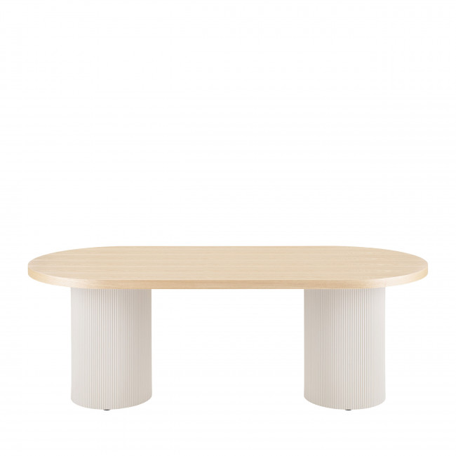 Solva - Table à manger 10 personnes ovale en bois