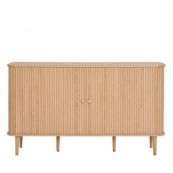 Nikko - Buffet 2 portes coulissantes en bois L140cm