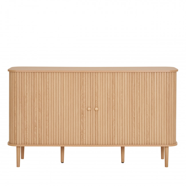 Nikko - Buffet 2 portes coulissantes en bois L140cm