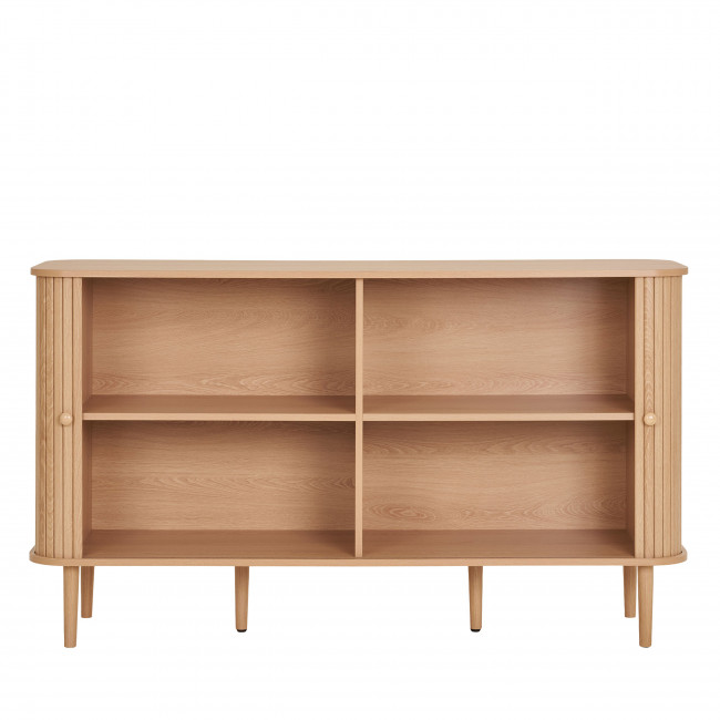 Nikko - Buffet 2 portes coulissantes en bois L140cm