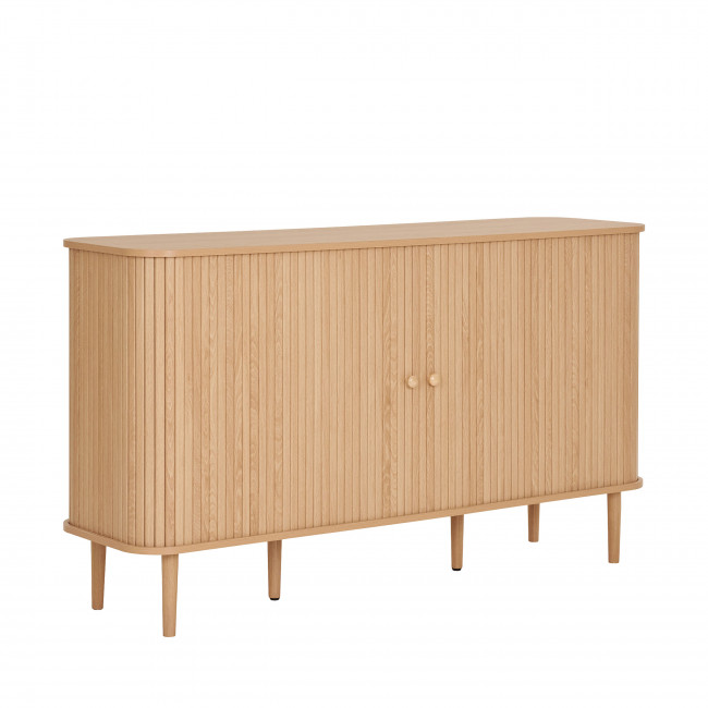 Nikko - Buffet 2 portes coulissantes en bois L140cm