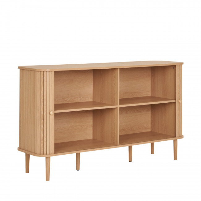 Nikko - Buffet 2 portes coulissantes en bois L140cm