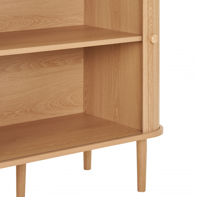 Nikko - Buffet 2 portes coulissantes en bois L140cm