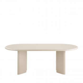 Nagano - Table à manger 10 personnes ovale en bois