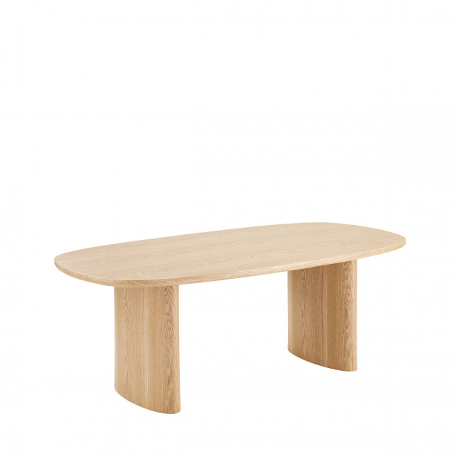 Serra - Table à manger 8 personnes ovale en bois