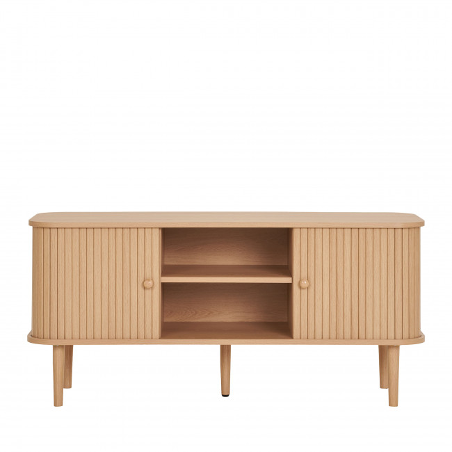 Nikko - Meuble tv 2 portes coulissantes en bois L113cm