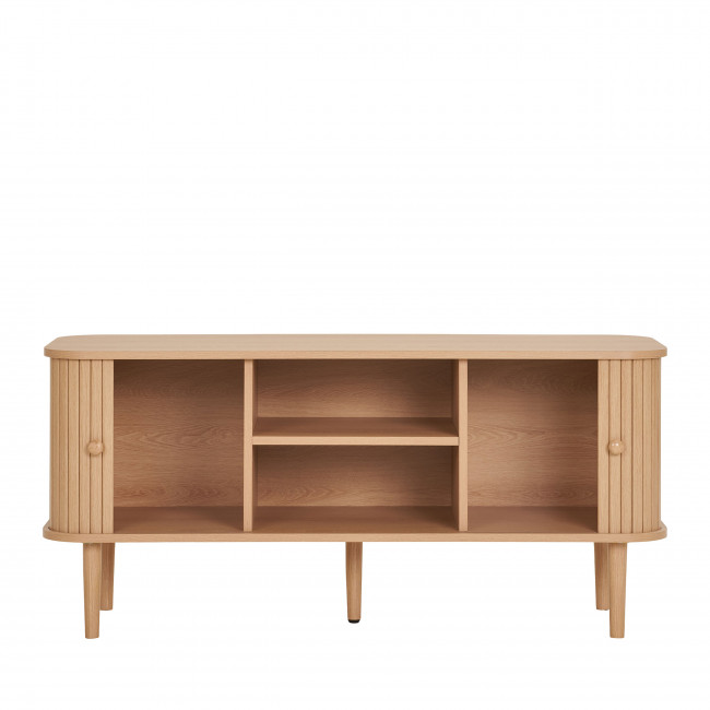 Nikko - Meuble tv 2 portes coulissantes en bois L113cm