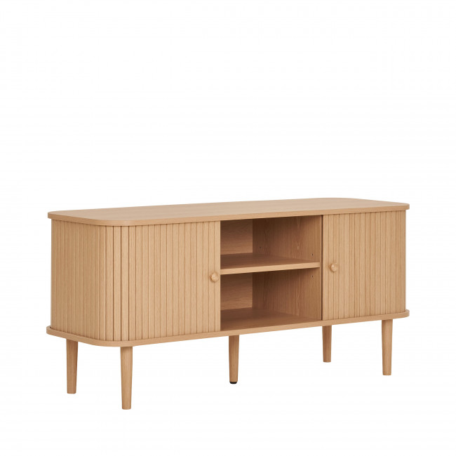 Nikko - Meuble tv 2 portes coulissantes en bois L113cm