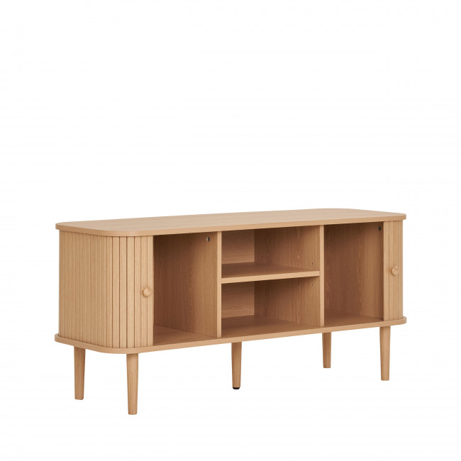 Nikko - Meuble tv 2 portes coulissantes en bois L113cm