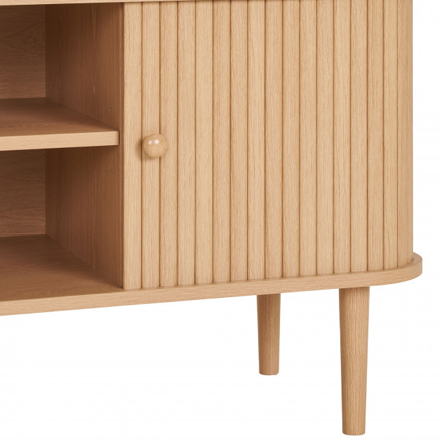 Nikko - Meuble tv 2 portes coulissantes en bois L113cm