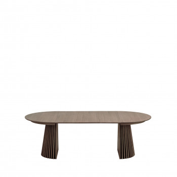 Osaka - Table à manger extensible 4 à 10 personnes 120-240x120cm en bois