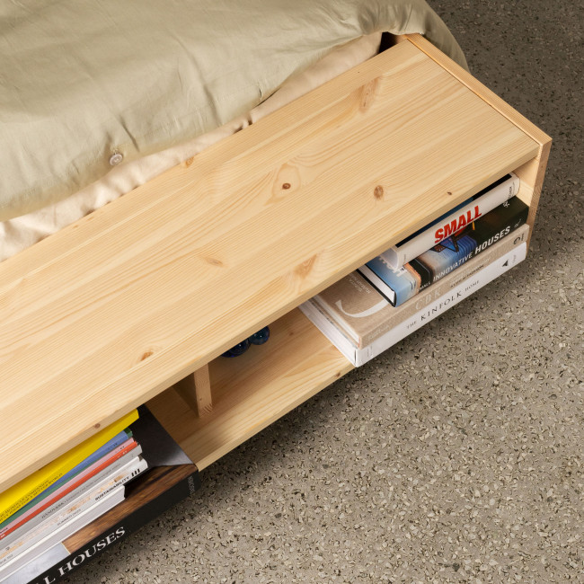 Merge - Lit avec rangement en bois 180x200cm