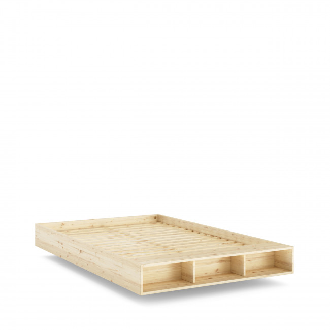Merge - Lit avec rangement en bois 140x200cm